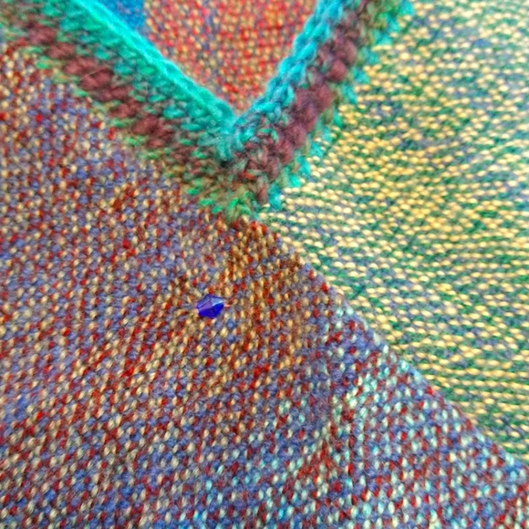 H.P.vWoven Poncho Style Scarf - Picture 7 of 7